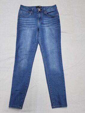 1822 Denim Womens Jeans Size 6 Blue Skinny Low Rise Stretch Faded 28x25